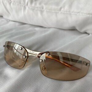 Christian Dior Women's Gold and Silver Sunglasses